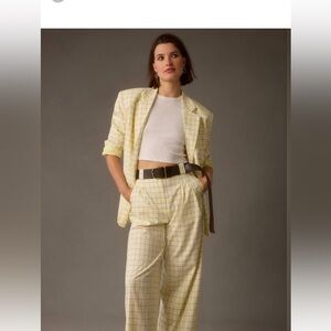 Anthropologie Stella Nova Mirella Plaid blazer. Size 36/6 US. EUC.